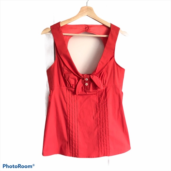 Trina Turk Coral Halter w/ Bow - Picture 3 of 6